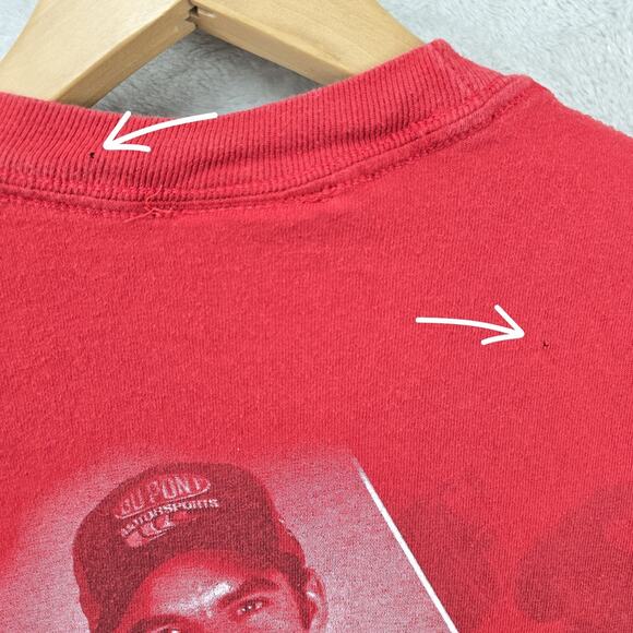 Vintage Jeff Gordon Winners Circle Mens Shirt Red Double Sided NASCAR Racing #24 - Picture 9 of 13